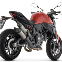 Arrow Racing Titanium Round-Sil Racing Silencers (Upper + Lower) | Ducati | Monster 890 V2 (2026)